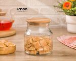 بانکه درب چوبی 800 میلی لیتر کد محصول : 2263