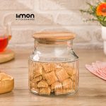 بانکه درب چوبی 800 میلی لیتر کد محصول : 2263