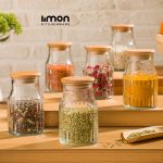 جا ادویه با درب چوبی 230 میلی لیتر